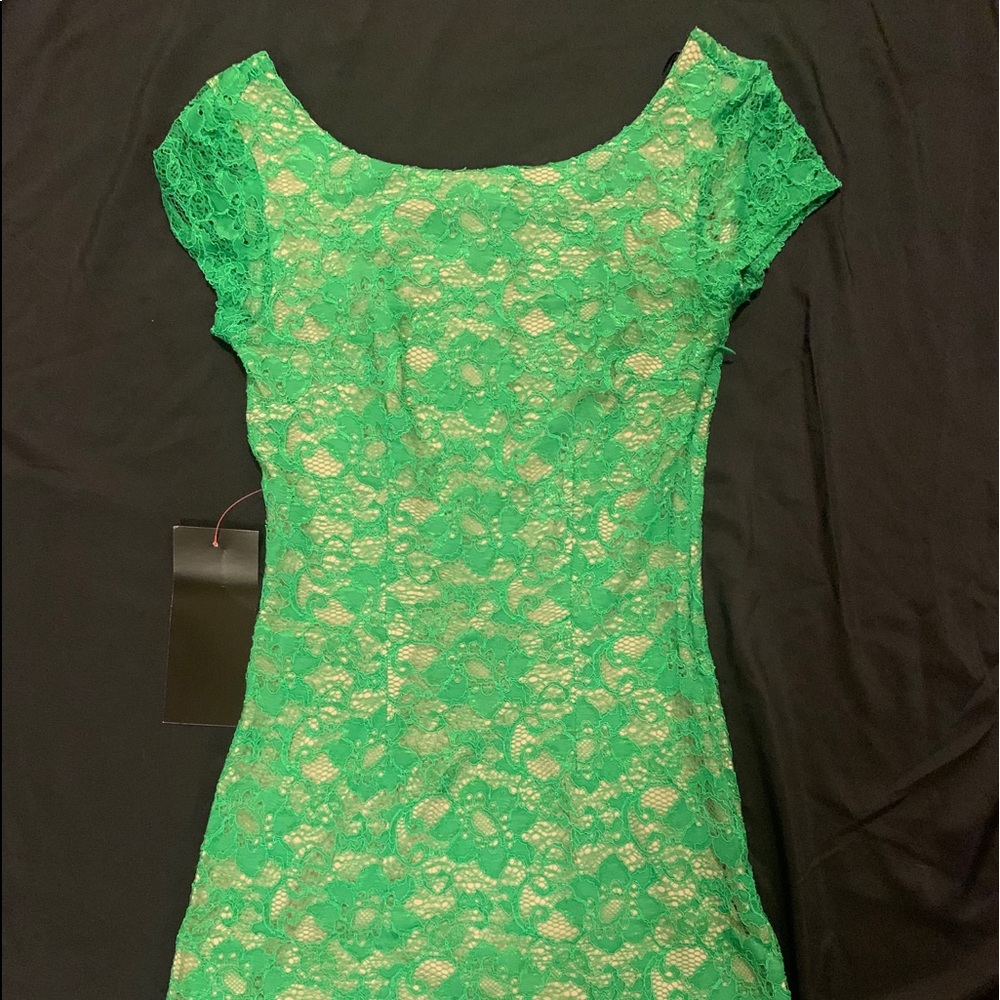 Bebe Green Lace Dress